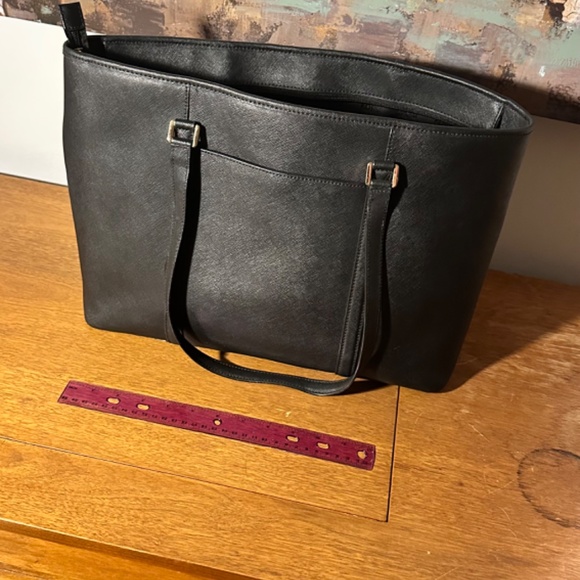 Michael Kors Black Leather Tote - Picture 3 of 4